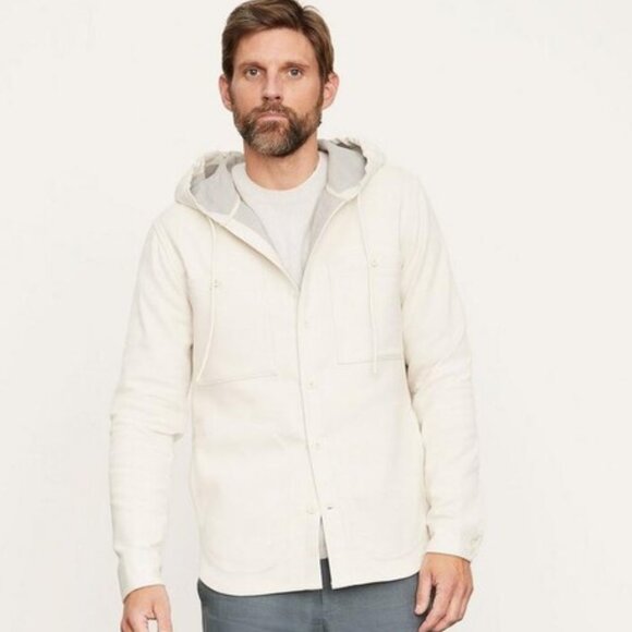 New VINCE hooded twill jacket with tags - Cream - XXL - Picture 1 of 6